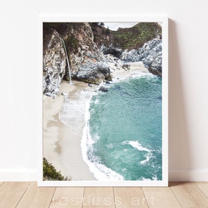 Printable Art | Digital Download | Photography 'Big Sur' Print, Beach Art, Boho Art, California Art, California Beach, Big Sur Art