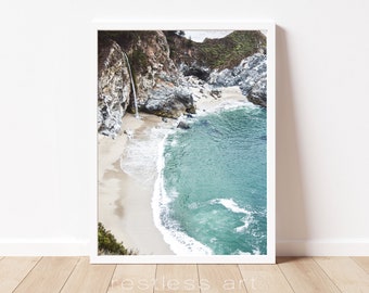 Printable Art | Digital Download | Photography 'Big Sur' Print, Beach Art, Boho Art, California Art, California Beach, Big Sur Art