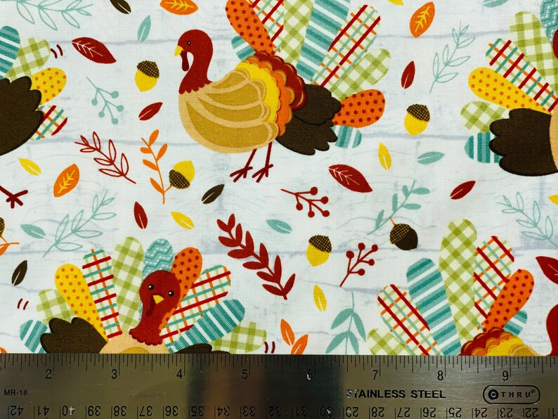 Turkey Print Fabric by the Yard Etsy