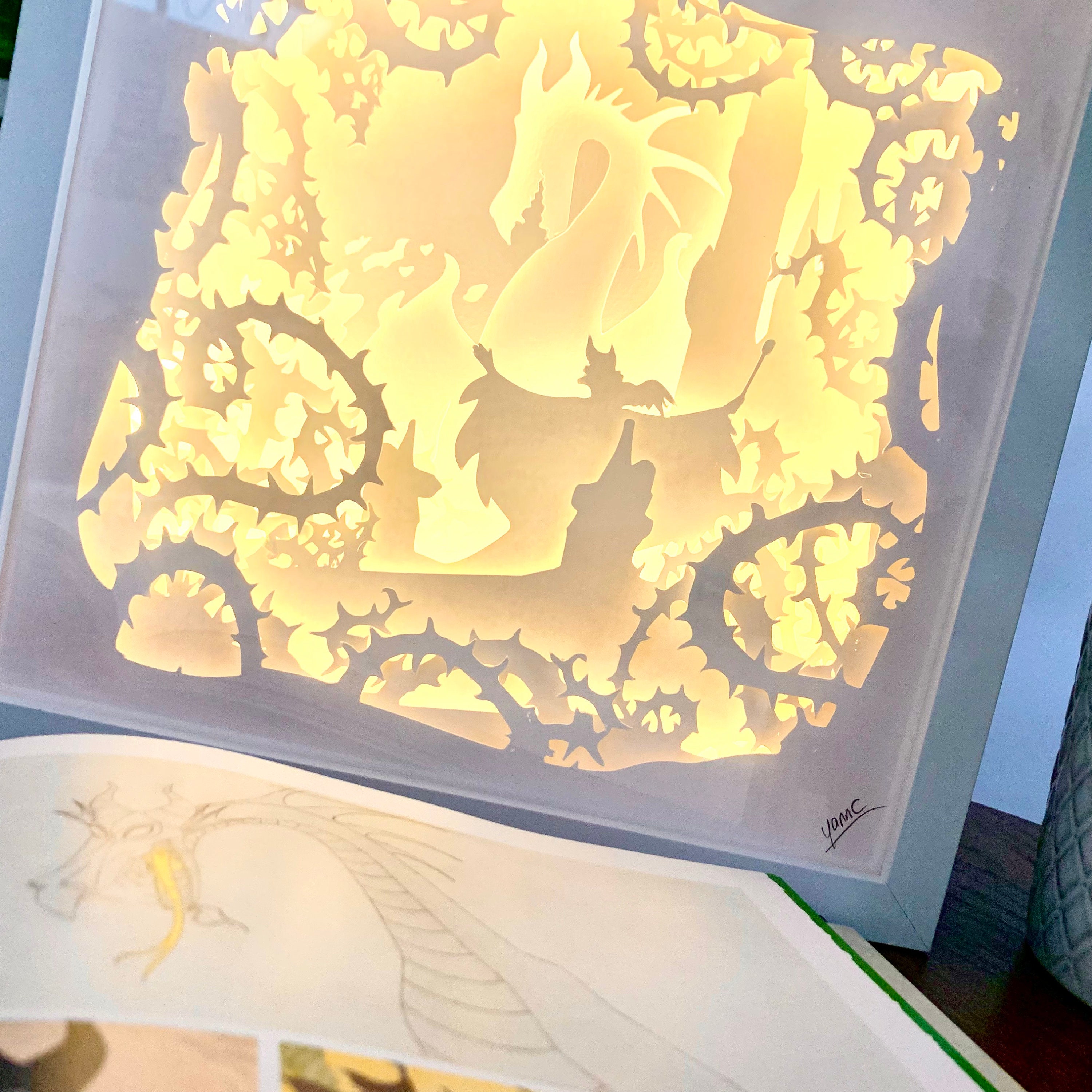 Cadre Lumineux Maléfique