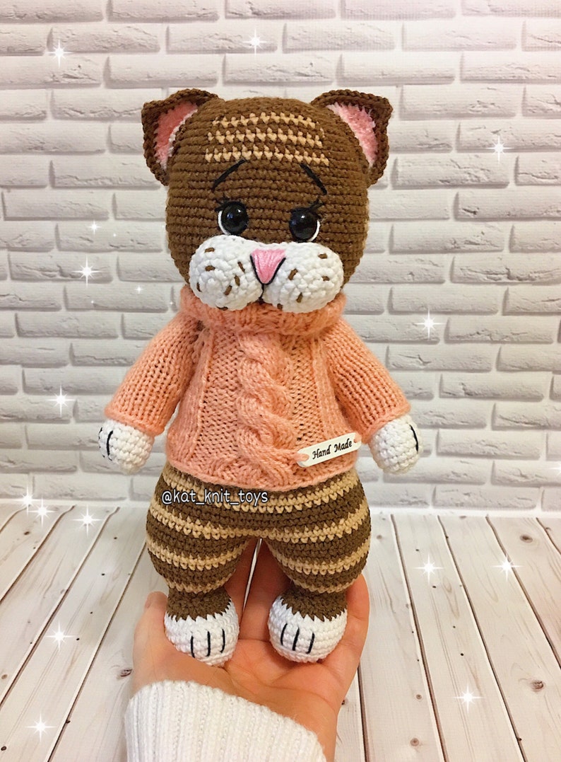 Amigurumi Kitten Pattern with Photos Crochet Cat Toy PDF | Etsy