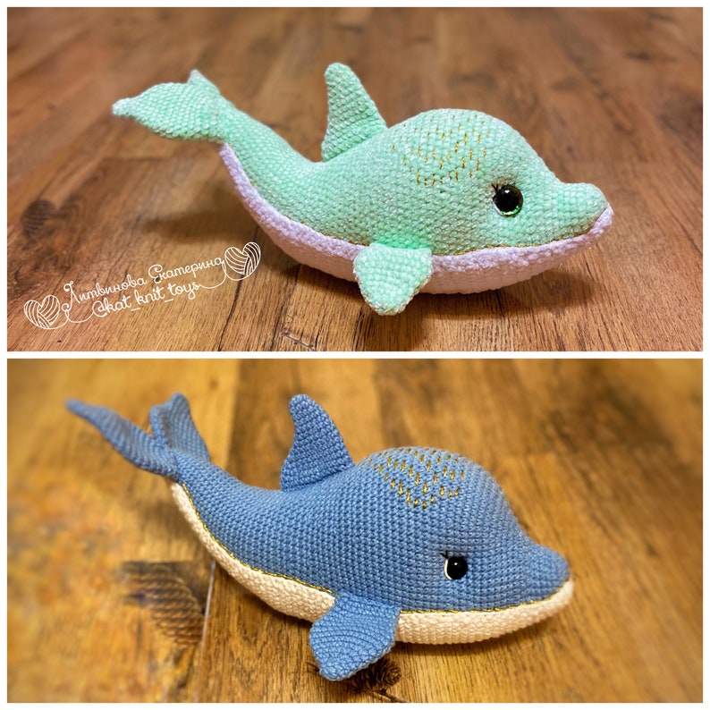 Amigurumi Dolphin Crochet Pattern Sea animal plush pattern | Etsy