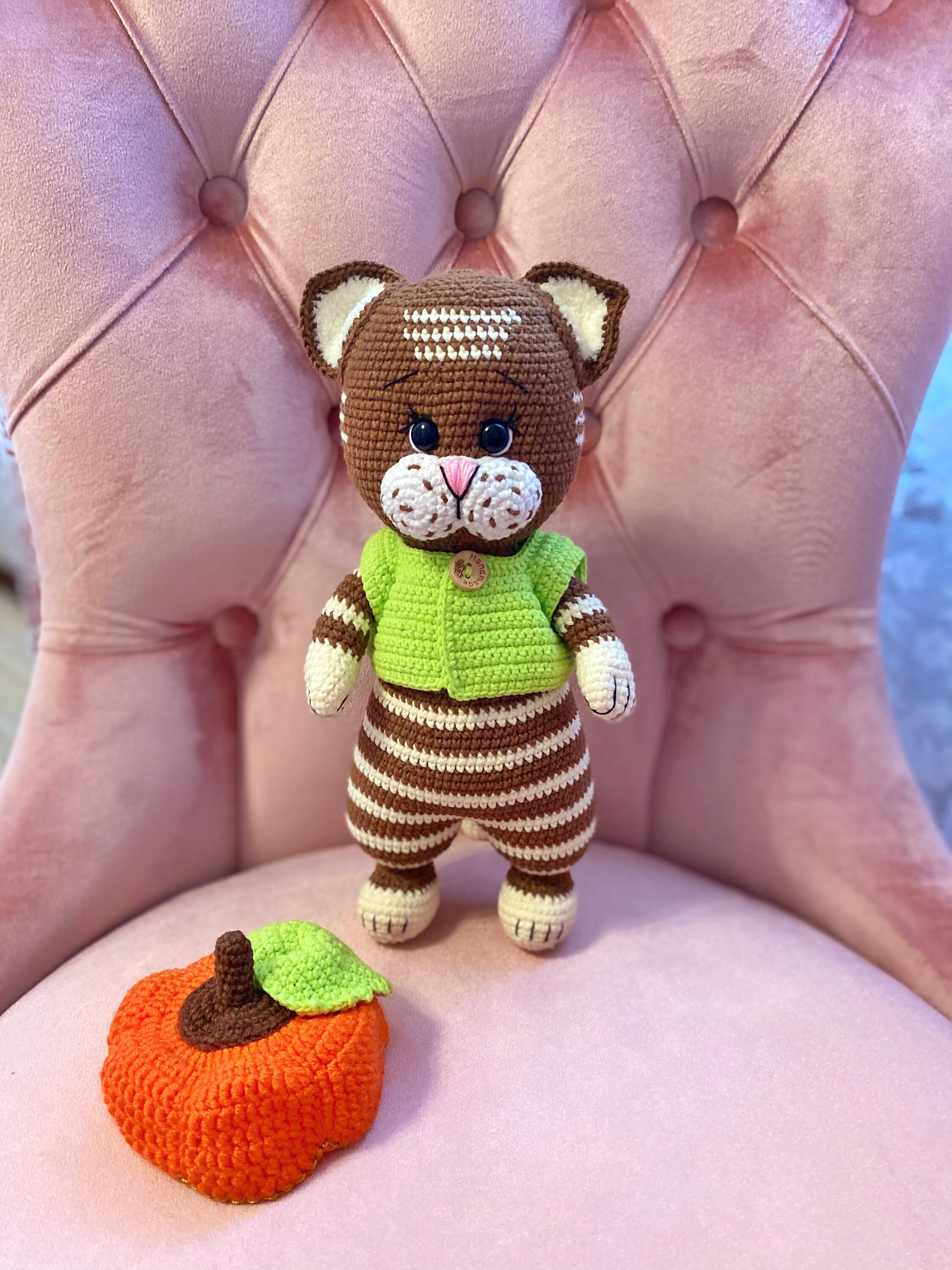 Cat crochet kitten pattern Amigurumi cat stuffed animal Etsy