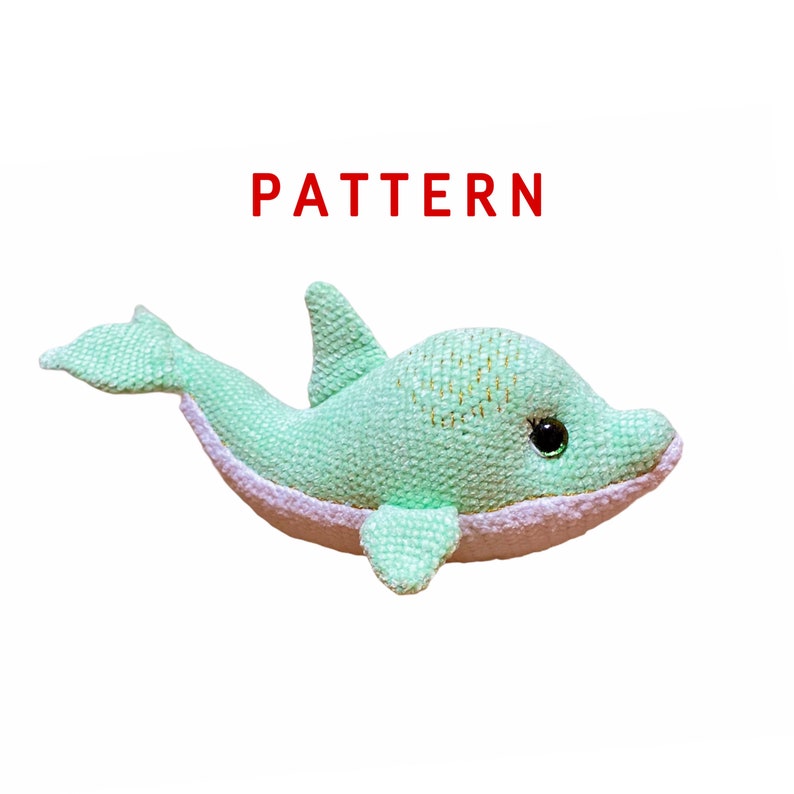 Amigurumi Dolphin Crochet Pattern Sea animal plush pattern | Etsy