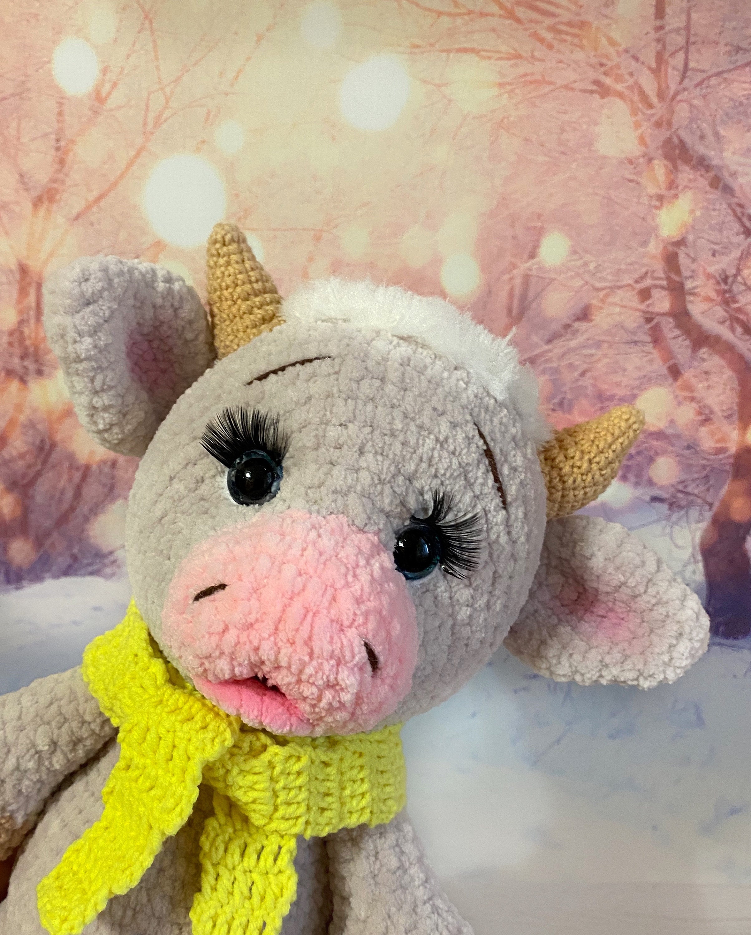 Cow Crochet Plush Pattern Amigurumi Baby Cow Animal Tutorial Etsy UK