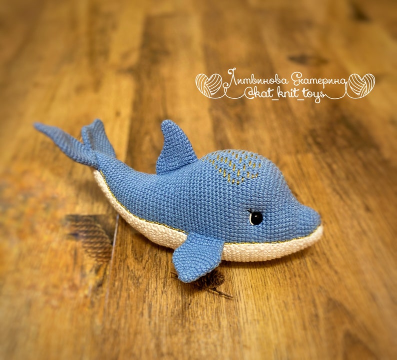Amigurumi Dolphin Crochet Pattern Sea animal plush pattern | Etsy