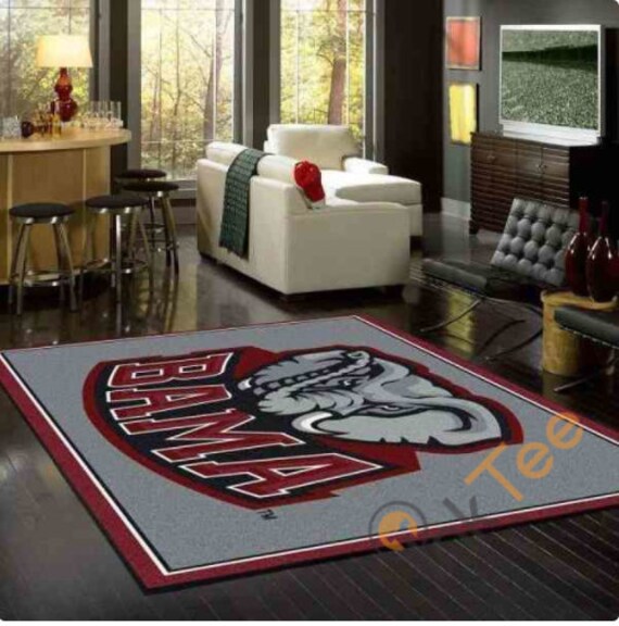 Alabama Crimson Tide Rugs AntiSkid Area Rug Living Room Etsy