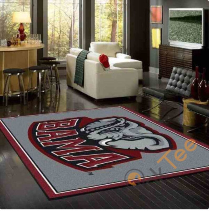 Alabama Crimson Tide Rugs AntiSkid Area Rug Living Room Etsy