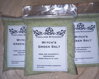 Witches Green Salt. Witchcraft