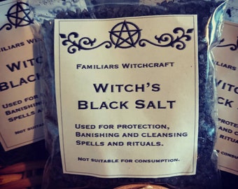 Witches Black Salt  witchcraft