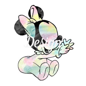 Minnie Mouse Rainbow Art