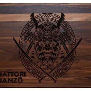 Chopping board, Samurai DXF, bread board Laser cut svg template Glowforge gift dxf vector laser cut template pattern Laser cut cnc plan