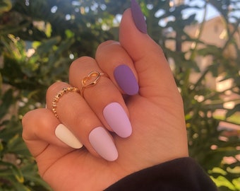 picture Light Purple Ombre Acrylic Nails etsy