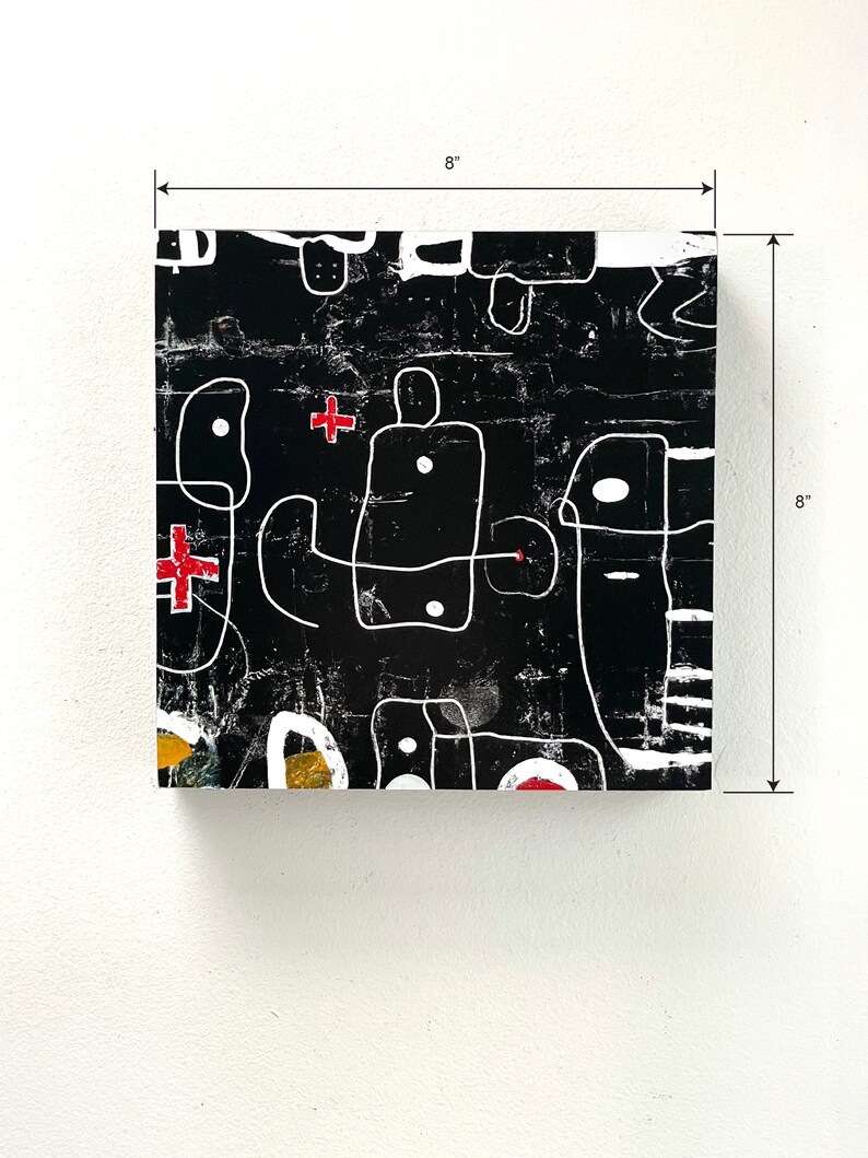 8"x8" 3 Piece Abstract Wall Art| Set of 3 | Art Print | 8"x8 ...