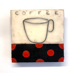 8”x8” Original encaustic painting, hand painted, encaustic painting, abstract painting, wall art, wall decor, unique art.