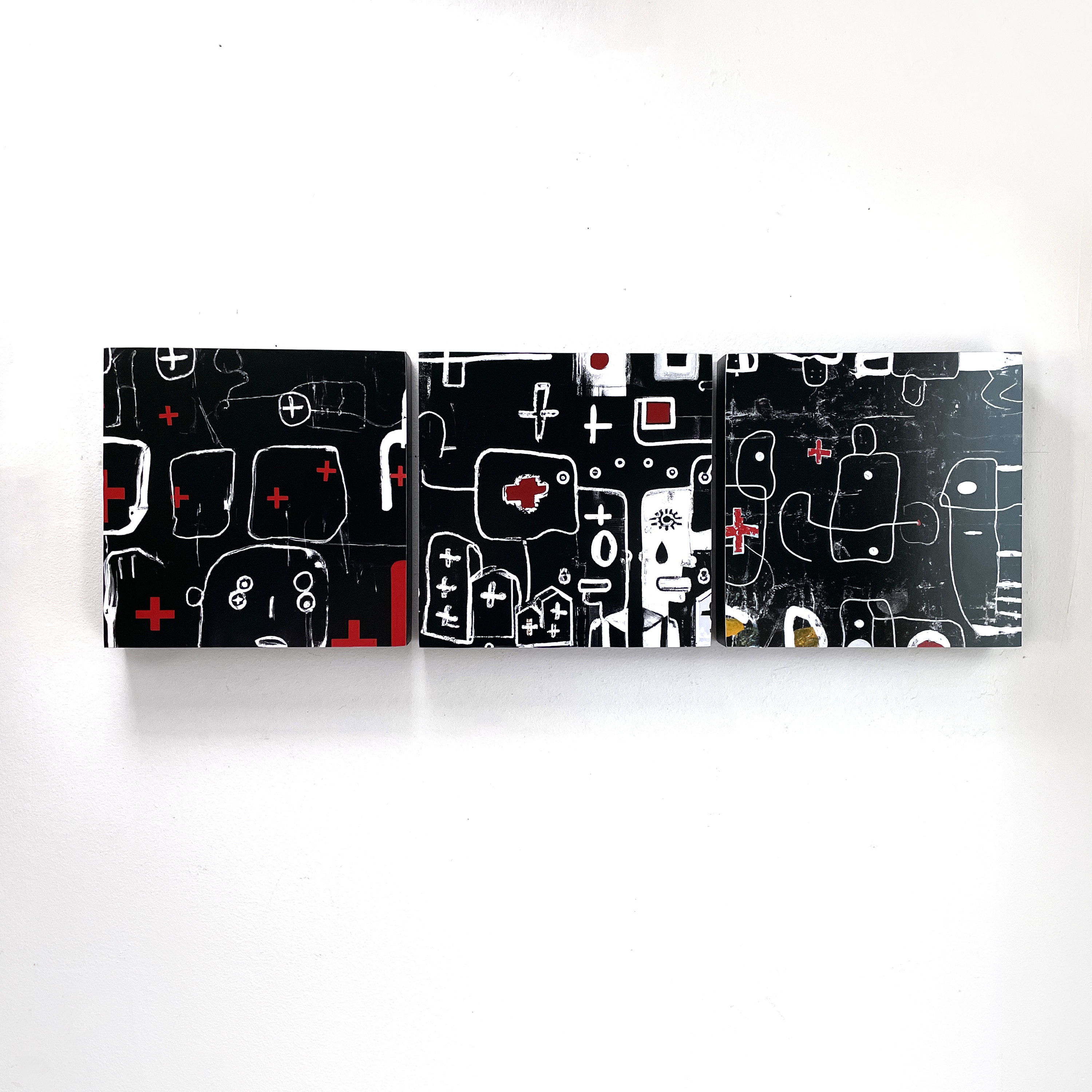 8"x8" 3 Piece Abstract Wall Art| Set of 3 | Art Print | 8"x8 ...