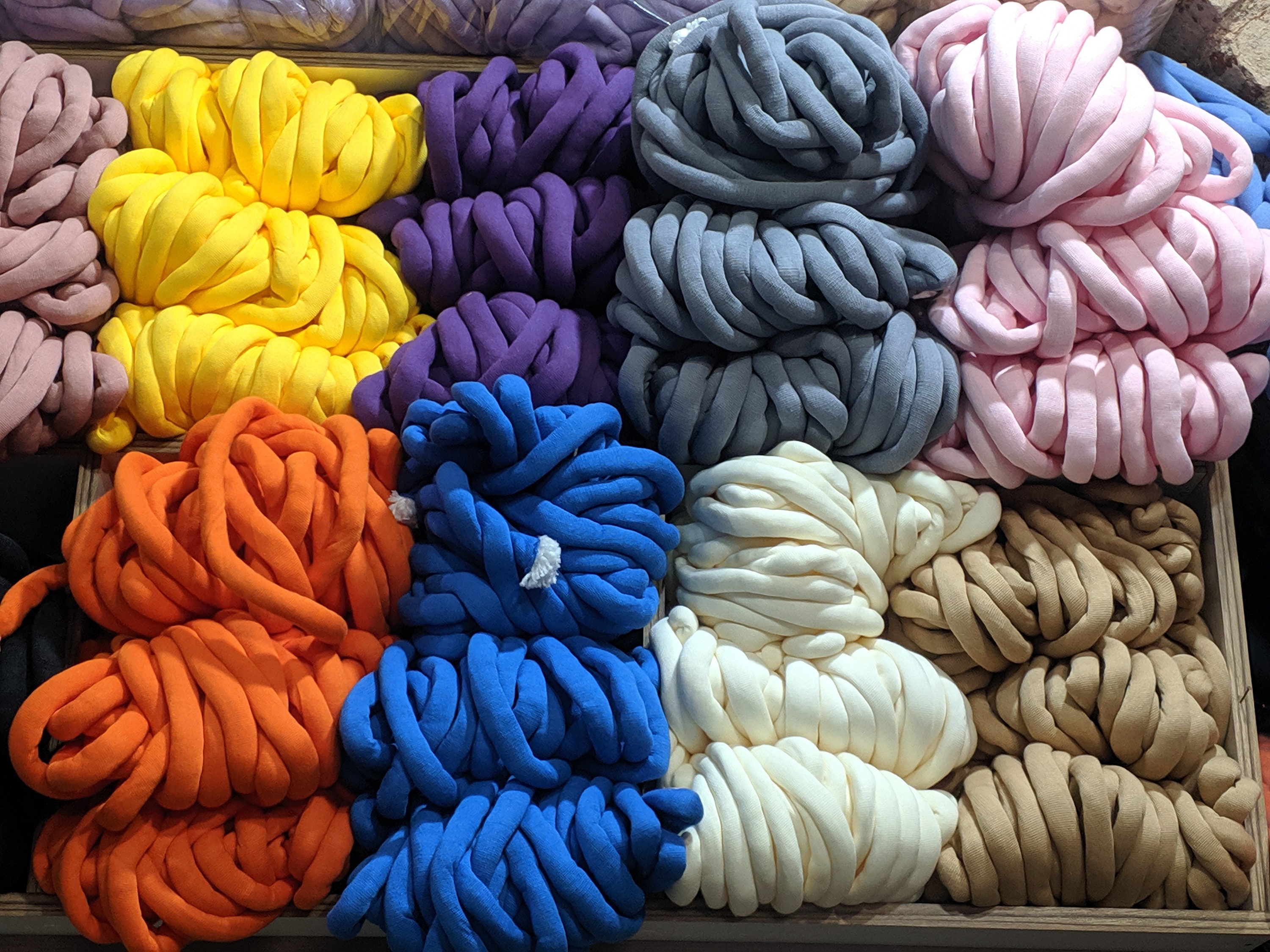 Chunky Cotton Yarn Tube Yarn Arm Knitting Giant Yarn Super Etsy
