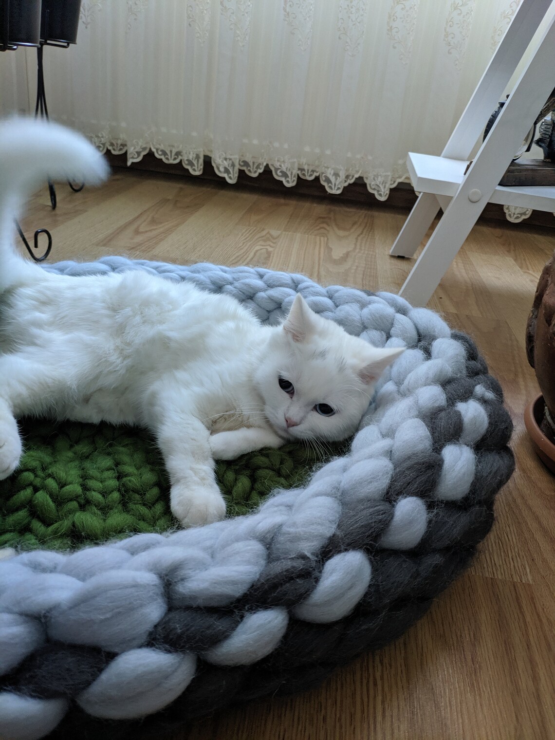 Giant Cat Bed Chunky Knit Cat Bed Size 65cm XXL Gift Cat Etsy