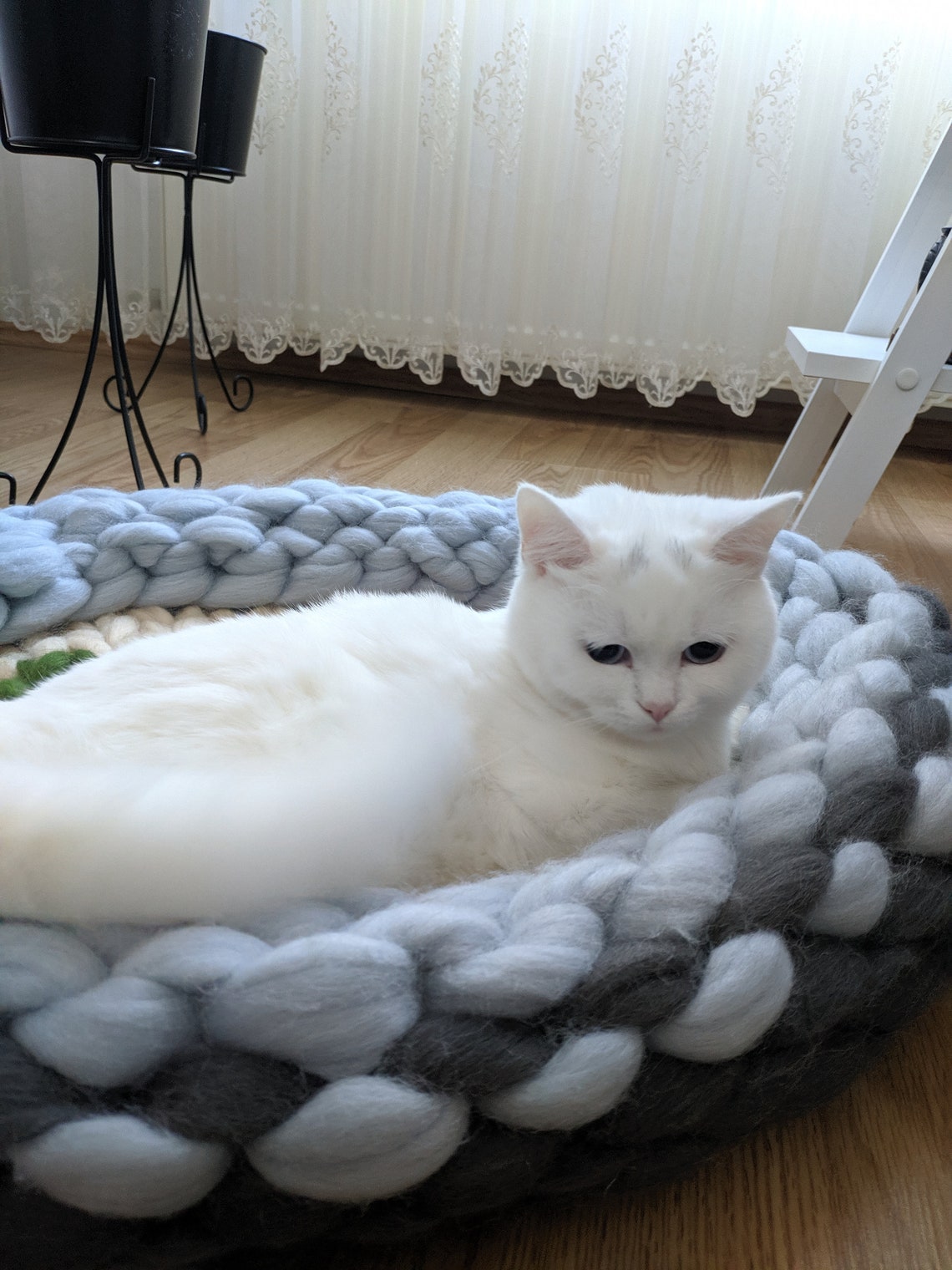 Giant Cat Bed Chunky Knit Cat Bed Size 65cm XXL Gift Cat Etsy