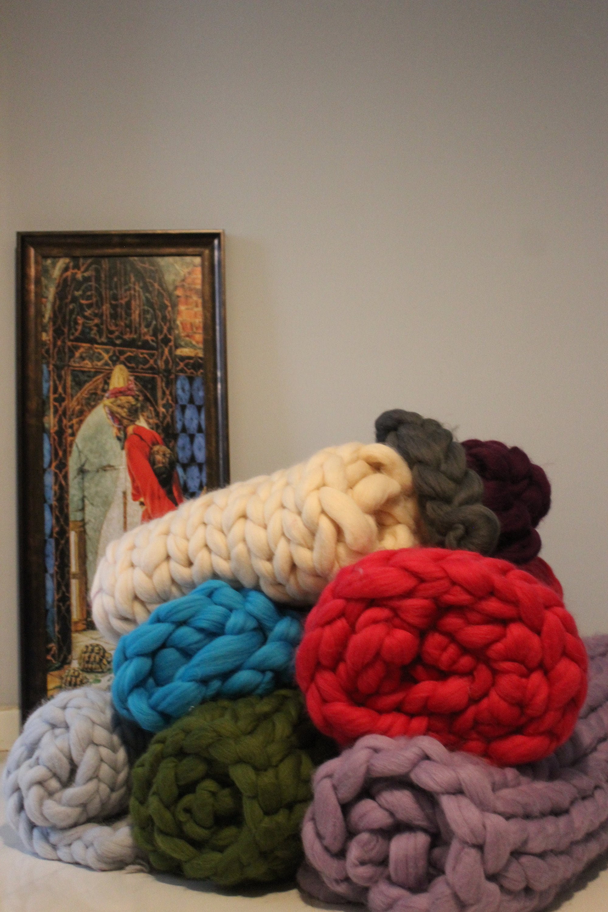 Giant Wool Blanket Chunky Yarn 100 Merino Wool Giant Yarn Etsy