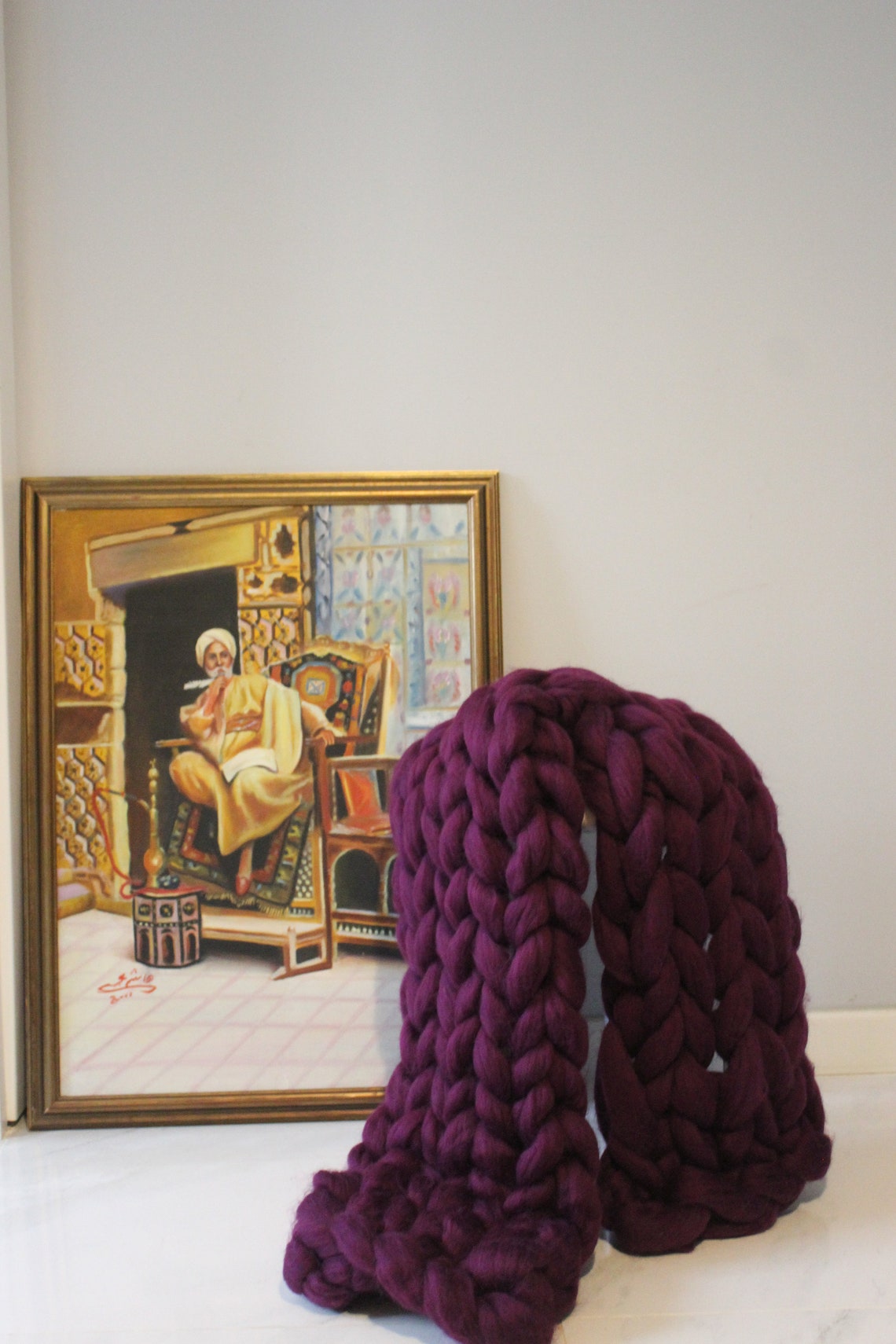 Giant Wool Blanket Chunky Yarn 100 Merino Wool Giant Yarn Etsy