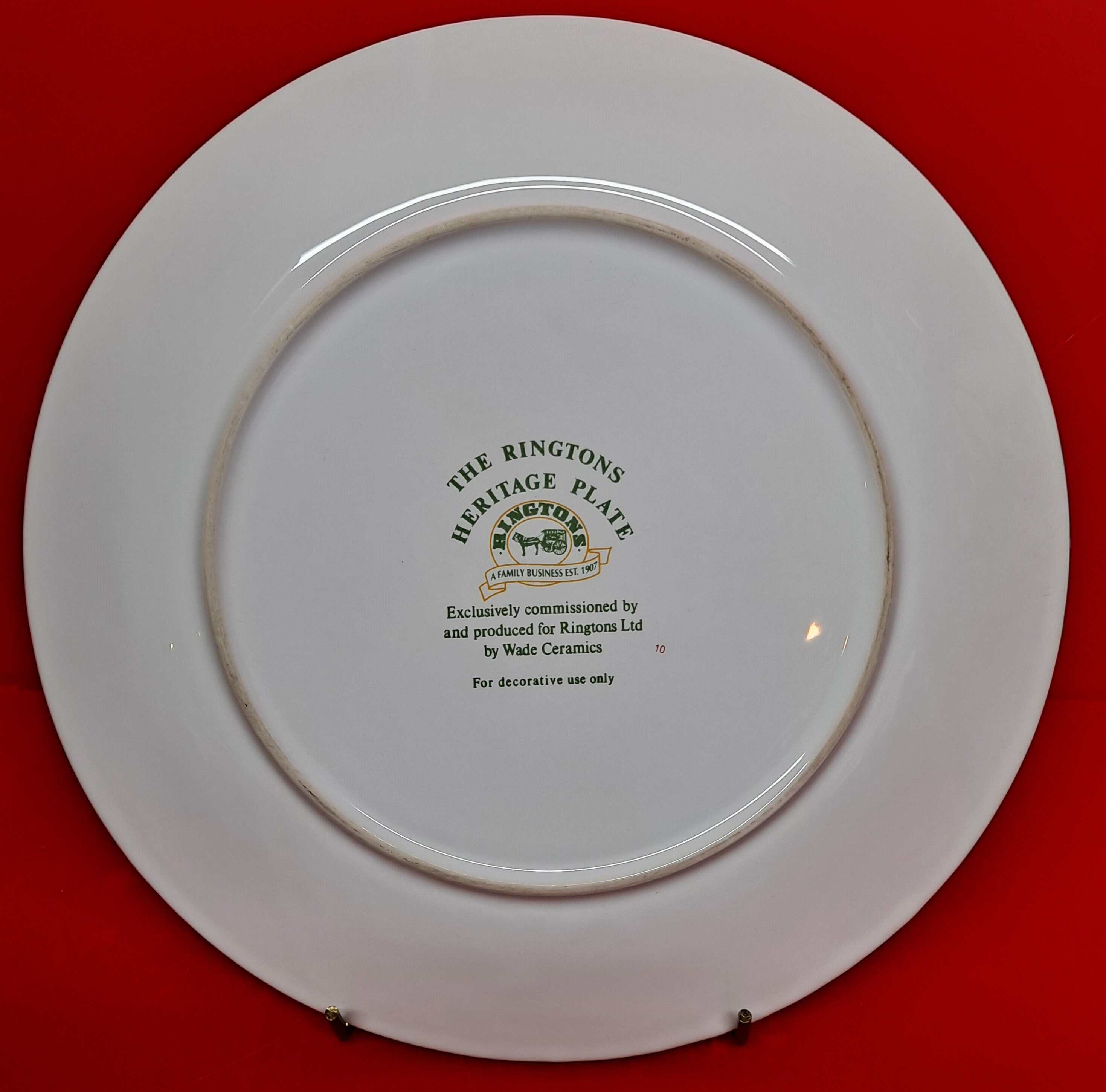 Decorative the Ringtons Heritage Plate 10 by Wade Etsy