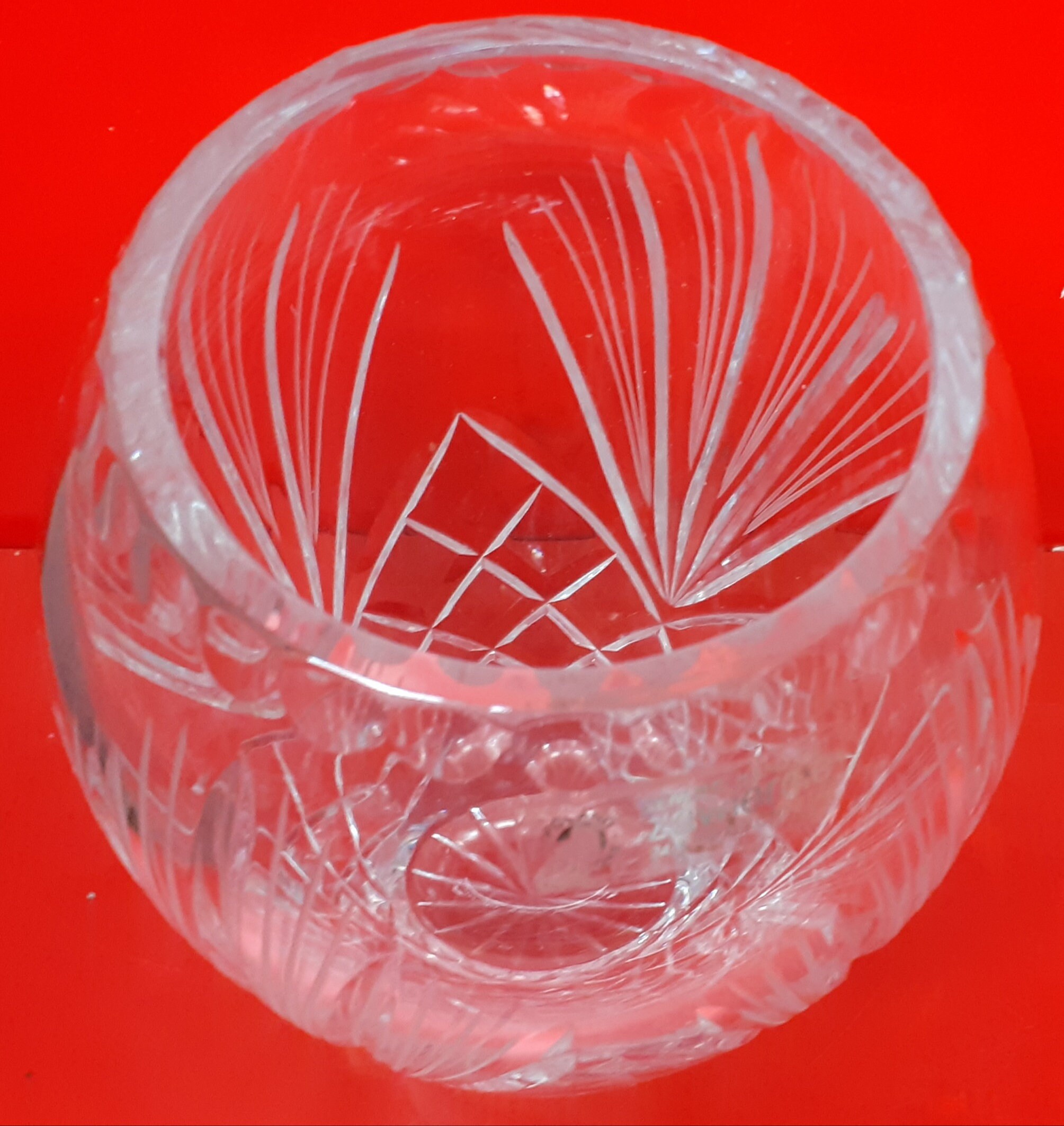 Zawiercie 24 Lead Crystal Cut Glass Vase 8 Etsy