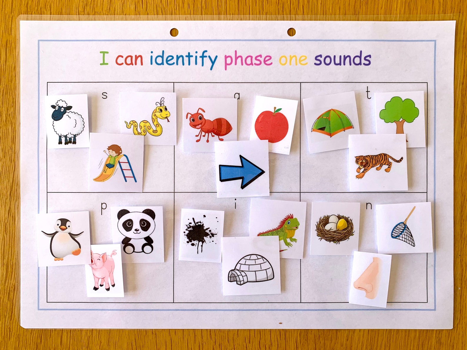 Phase 1 Picture Sorting and SATPIN Letter Practise for - Etsy
