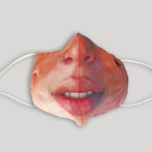 Funny Face Mask w/ Nose Ring