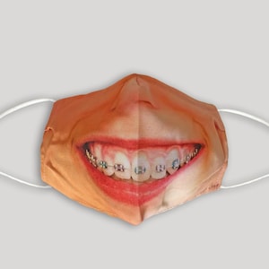 Funny Face Mask w/ Braces
