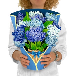BIJNA UITVERKOCHT / 3D-look prachtige grote bloemenkaart / diverse designs, gaat eeuwig mee afbeelding 5
