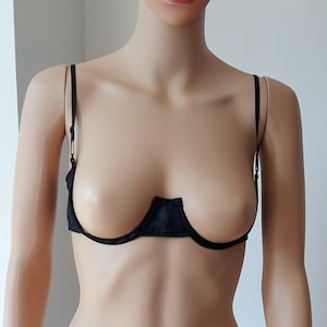 Open Cup Bra & Lace G-String Panty Lingerie Set