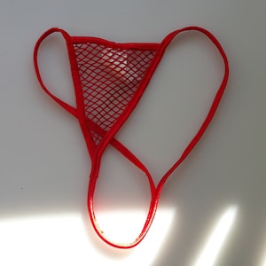 Ultra Micro Plunge Fishnet Panty - Mature