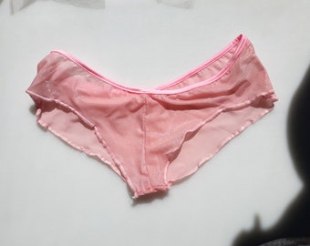 Sheer Booty Shorts Panty - Mature