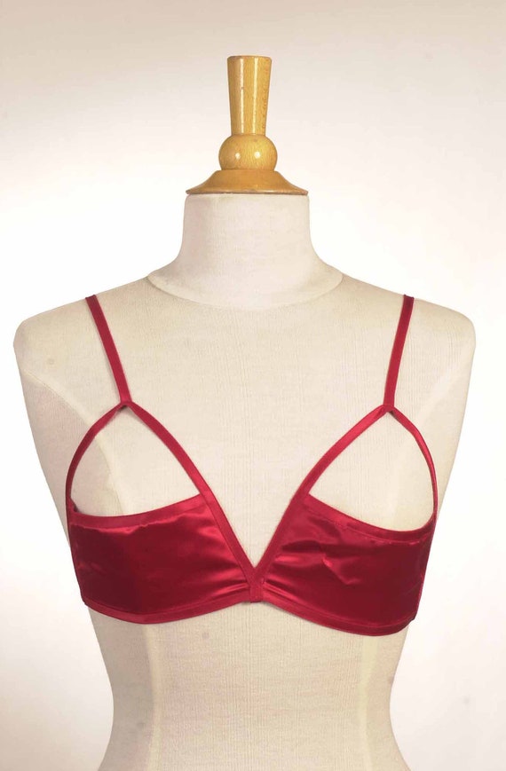 Satin Open Cup Sling Bra -  Canada
