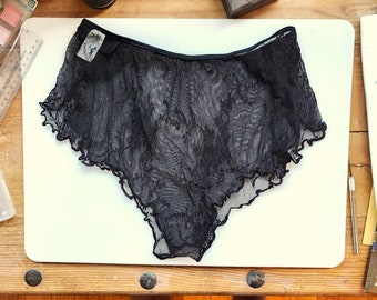 Sheer Tap Pants Panties - Mature