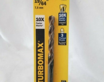 Irwin 73315 15//64 inch Turbomax High Speed Steel Drill Bit