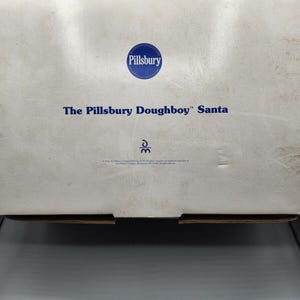 Pillsbury Doughboy Santa Porcelain Doll Danbury Mint Christmas Figurine