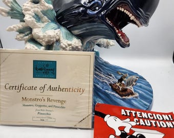 WDCC "Monstro’s Revenge" Disney Pinocchio Limited Edition New in Box - Complete