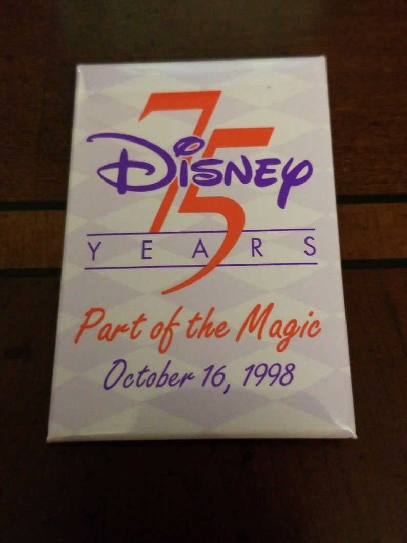 Disney Store Associate Pin Walt Disney 75 Years Part of the Magic Oct