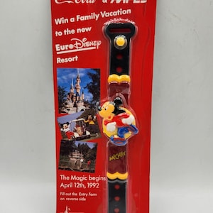 Coca Cola Euro Disney Mickey Mouse Children's Digi-Tech Watch