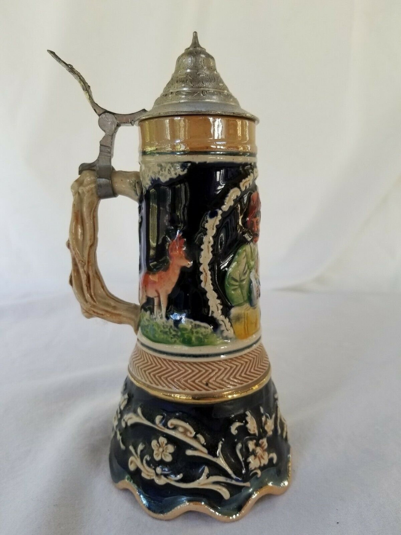 German Lidded Beer Stein Music Box A Touch of Comfort Etsy
