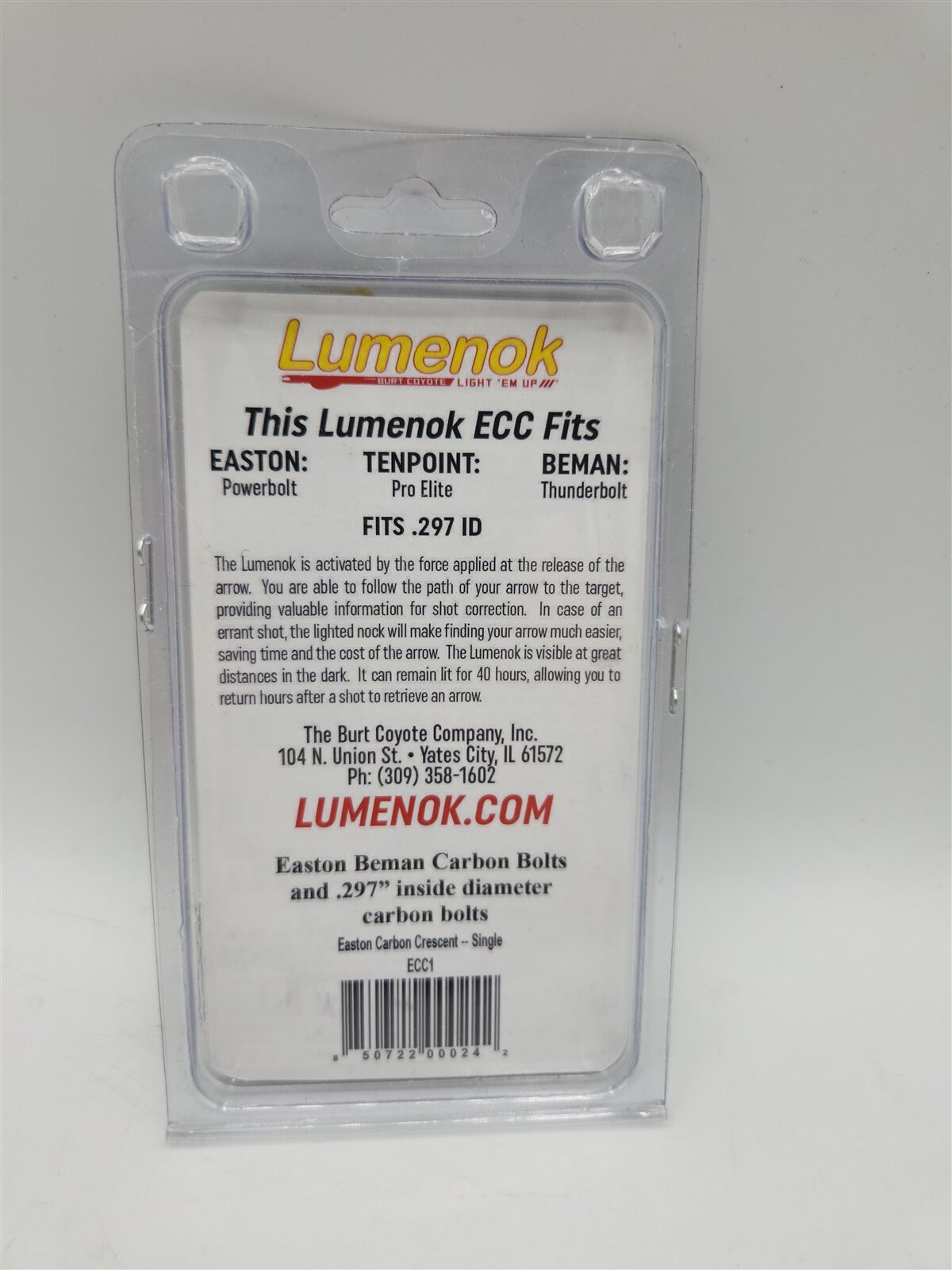 Burt Coyote Lumenok Lighted Nock Beman ECC HD Orange Etsy