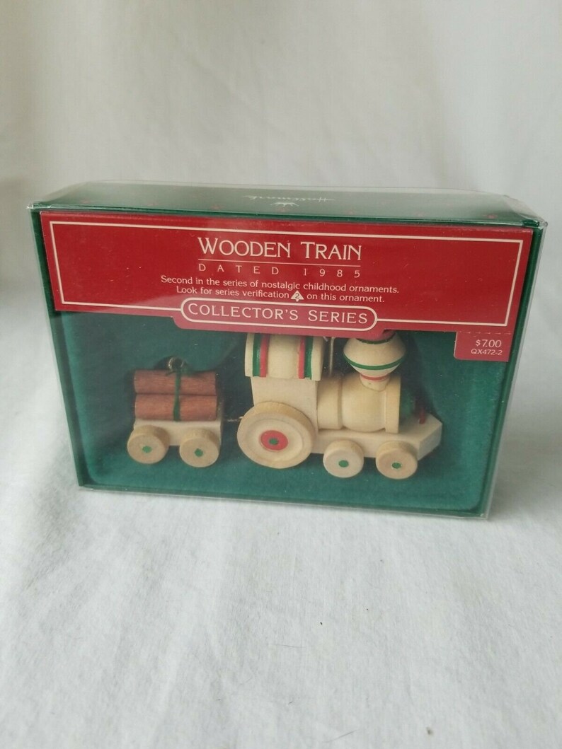 Wooden Train Hallmark Collector/'s Series Ornament