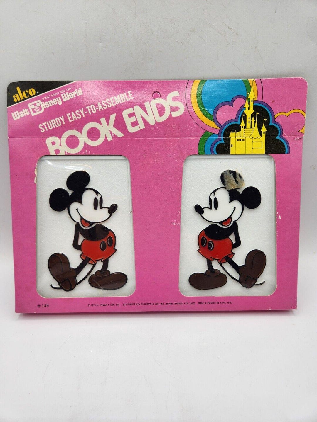 Vintage 1974 Alco Sturdy Mickey Mouse Bookends #149 - Etsy