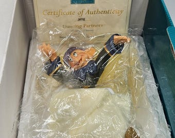 WDCC Dopey & Sneezy Dancing Partners Figurine 11k 413720 - Box, COA - XLNT