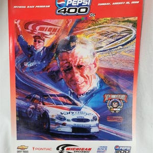 Programa de recuerdos de NASCAR 1998: Pepsi 400 Michigan Speedway