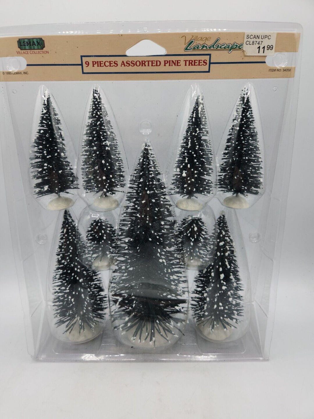 Kerstdorp Accesoire | Lemax | Assorted Pine Trees | General Products Set Van 21 Handgeschilderd 4768 I40533 T3173280 - View #7