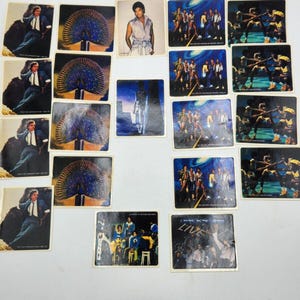 1984 Kellogg&#39;s Jackson 5 Michael Jackson 20 Sticker lot