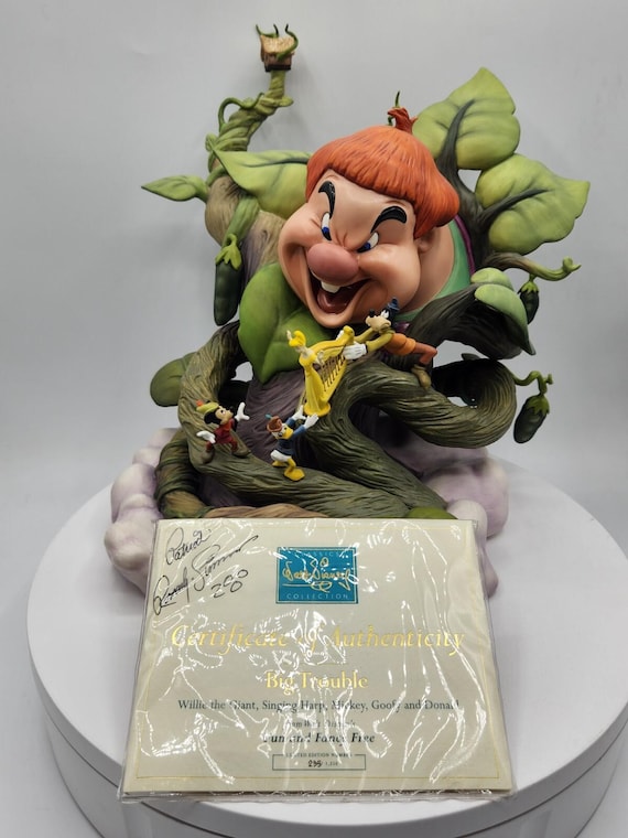 WDCC Big Trouble Willie Giant Mickey Donald Goofy Signed Box Coa